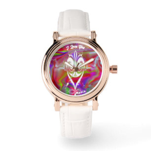 Mooie Abstracte Elegant Roos Gold Watch Horloge