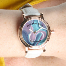 Mooie Abstracte Elegant Roos Gold Watch