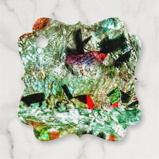 Mooie abstracte gunst Tags, Gewone eco textuur Bedankjes Labels