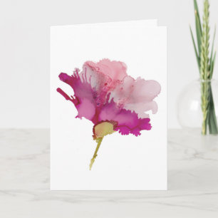 Mooie Abstracte Roze Bloemense Kaart