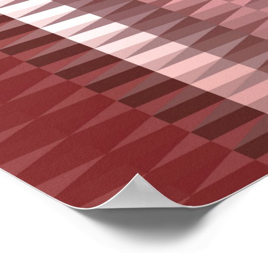 Mooie abstracte verticale rode achtergrond met li poster (Hoek)