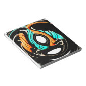 Mooie Abstracte wervelingen Art Print Notitieblok (Schuin)