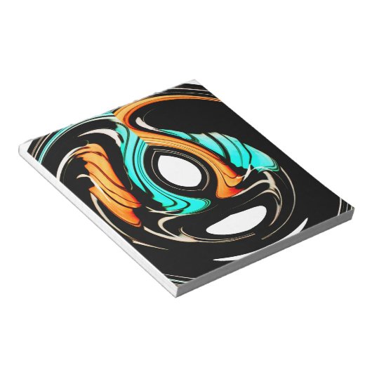 Mooie Abstracte wervelingen Art Print Notitieblok (Schuin)