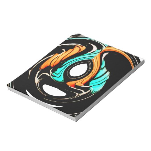 Mooie Abstracte wervelingen Art Print Notitieblok (Gedraaid)