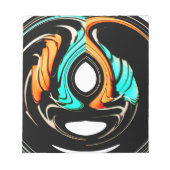 Mooie Abstracte wervelingen Art Print Notitieblok (Voorkant)