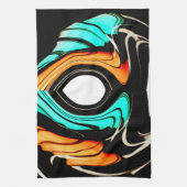 Mooie Abstracte wervelingen Art Print Theedoek (Verticaal)