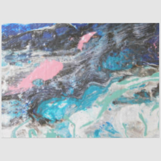 Mooie abstracte zee watersalmonade cadeauomslag tissuepapier