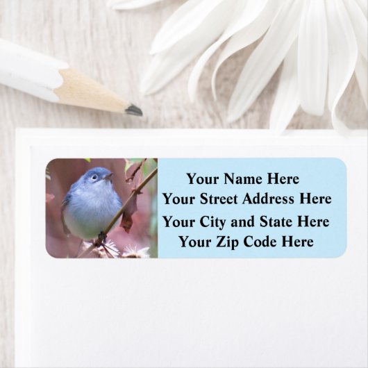 Mooie achtertuin vogels - Retouradreslabels Etiket (Insitu)