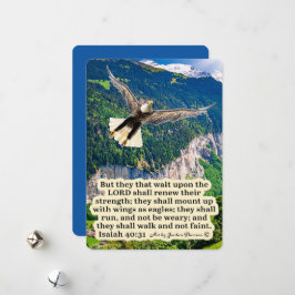 Mooie Adelaar Schrift Jesaja 40:31 Feestdagenkaart