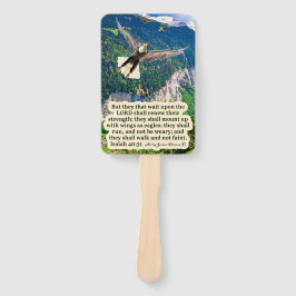Mooie adelaar Schrift Jesaja 40:31 Handwaaier