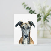 Mooie afbeelding van de Broedle Greyhound Briefkaart (Staand voorkant)
