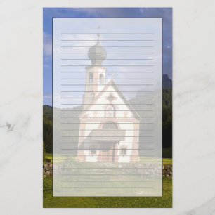 Mooie afgelegen eenzame kerk genaamd Rainui Briefpapier