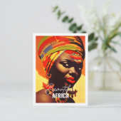 Mooie Afrika Beroemde reisplaats  Briefkaart (Staand voorkant)