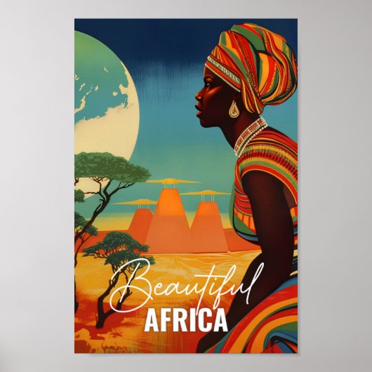 Mooie Afrika Beroemde reisplaats Poster (Voorkant)