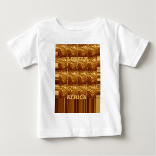 Mooie Afrika kaart Vector Patroon Art Design Print