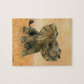 Mooie Afrikaanse Baby olifant Legpuzzel (Horizontaal)