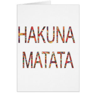 Mooie Afrikaanse  kleuren Hakuna Matata