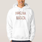 Mooie Afrikaanse  kleuren Hakuna Matata Art Hoodie (Voorkant)