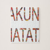 Mooie Afrikaanse kleuren Hakuna Matata Art Legpuzzel (Verticaal)