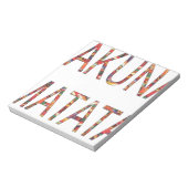 Mooie Afrikaanse kleuren Hakuna Matata Art Notitieblok (Gedraaid)