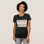 Mooie Afrikaanse kleuren Hakuna Matata Art T-shirt (Voorkant volledig)