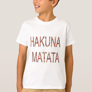 Mooie Afrikaanse  kleuren Hakuna Matata Art T-shirt
