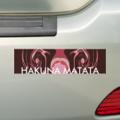 Mooie Afrikaanse Maroon Motief Print Design Bumpersticker (Op auto)