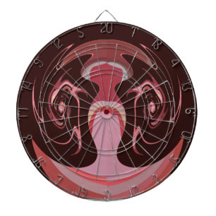 Mooie Afrikaanse Maroon Motief Print Design Dartbord