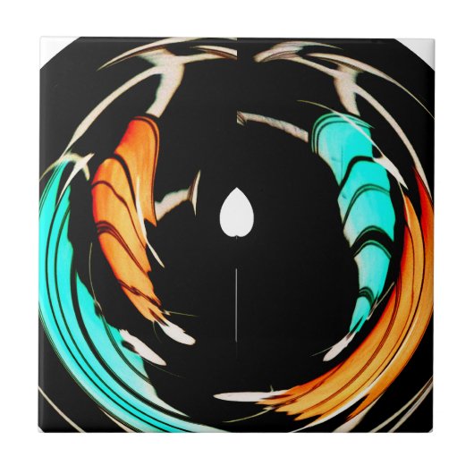 Mooie Afrikaanse Motief Art Print Tegeltje (Voorkant)