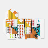 Mooie Afrikaanse Print Favor Boxes Bedankdoosjes (Uitgevouwen)