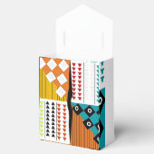 Mooie Afrikaanse Print Favor Boxes Bedankdoosjes (Geopend)