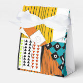 Mooie Afrikaanse Print Favor Boxes Bedankdoosjes (Voorkant Zijde)