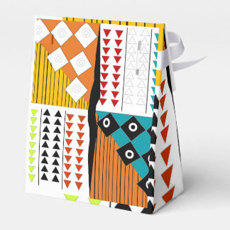 Mooie Afrikaanse Print Favor Boxes Bedankdoosjes