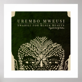 Mooie Afrikaanse vrouw Poster