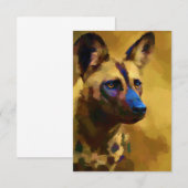 Mooie Afrikaanse wilde hond Bedankkaart (Voorkant / Achterkant)