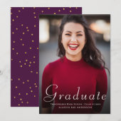 mooie afstuderen van het script bedankkaart (Voorkant / Achterkant)