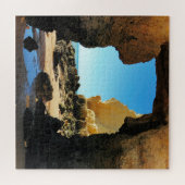 Mooie Algarve Beach met grot Legpuzzel (Horizontaal)