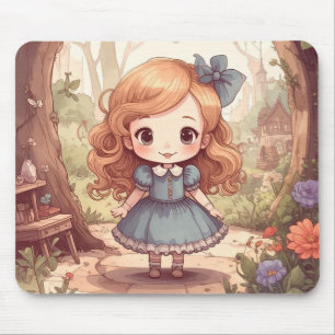 Mooie Alice Avonturen Wonderland Bos Kunst Muismat