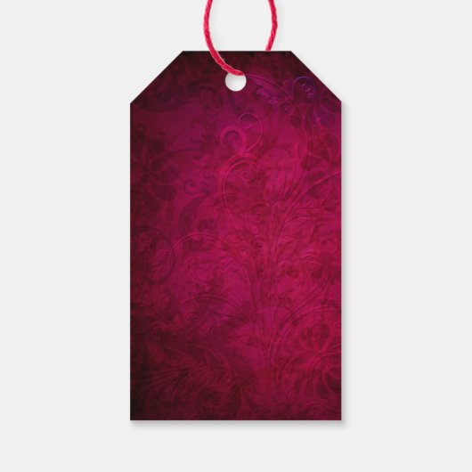 Mooie Amaryllis en Book Merry Kerstmis Cadeaulabel (Achterkant)