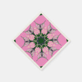 Mooie Amerikaanse Baby roze monogram kunst Servetten (Hoek)