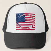 Mooie Amerikaanse vlag God zegene ons huis Trucker Pet (Voorkant)