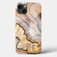 Mooie Amethist Geode met crème en bruin