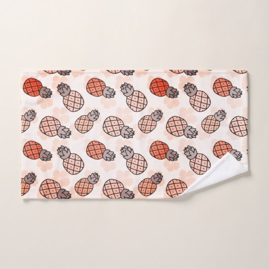 Mooie ananas Sinaasappel gekleurd Bad Handdoek (Handdoek)