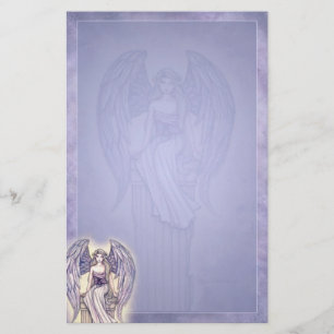 Mooie Angel Stationery Periwinkle Blue Briefpapier