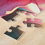 Mooie Anime Girl Glitchcore Bloemen Legpuzzel (Zijkant)