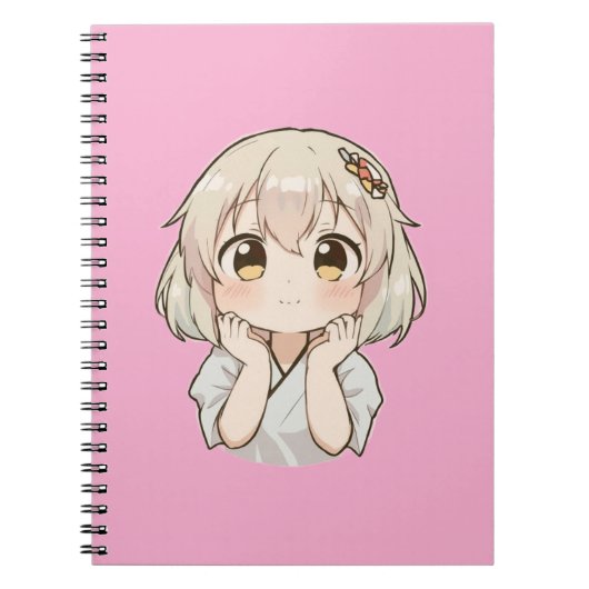 Mooie Anime Meisjes Notitieboek – Terug Naar Schoo (Voorkant)