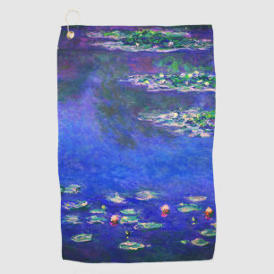 Mooie antieke waterlelies van Claude Monet Golfhanddoek