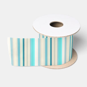 Mooie aqua witte strepen lint