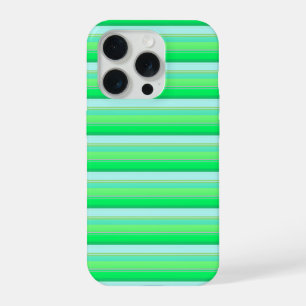Mooie aquagroene strepen iPhone 15 pro hoesje