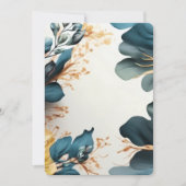 Mooie aquarel bloem kaart (Voorkant)